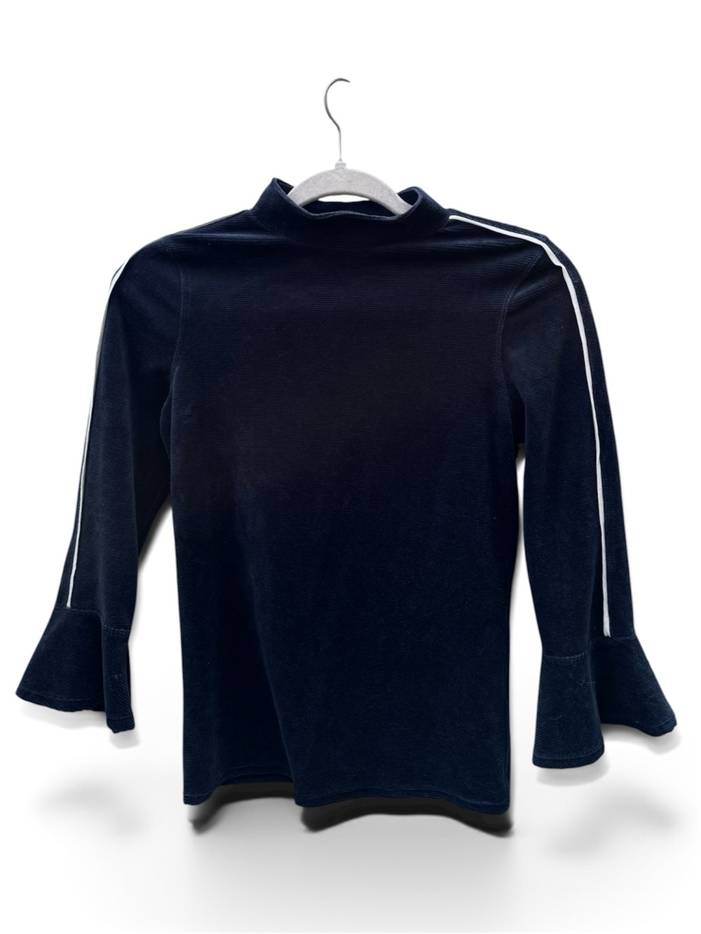 Free People Ribbed Velour Top